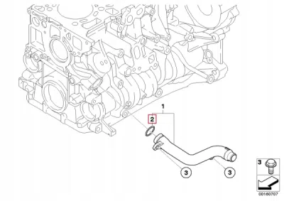 Garnitura conducta admisie ORIGINAL BMW 11537802638