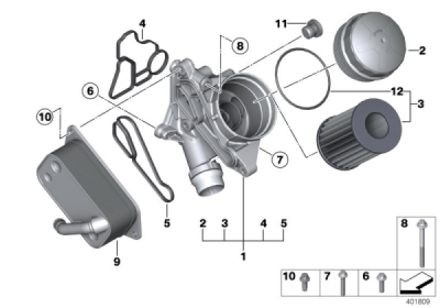 Filtru ulei ORIGINAL BMW 11427953125