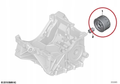 Filtru ulei ORIGINAL BMW 11427673541