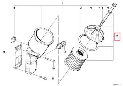 Filtru ulei ORIGINAL BMW 11421727300