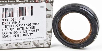 Simering arbore cotit fata [34x48x10mm] ORIGINAL VW GROUP 038103085E
