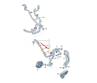 Termostat cutie de viteze ORIGINAL VW GROUP 1K0121113B