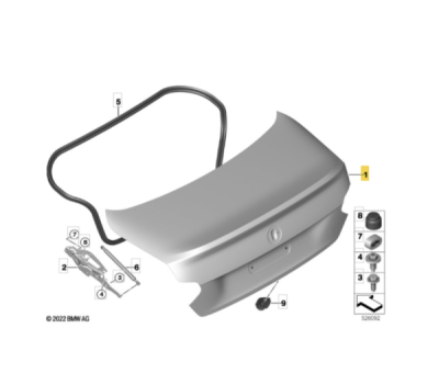 Capac portbagaj ORIGINAL BMW 41009479001