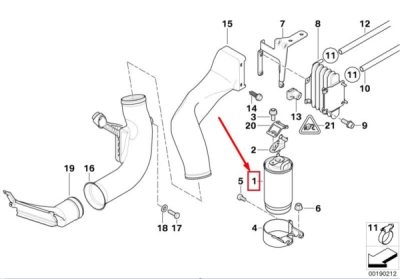 Filtru combustibil ORIGINAL BMW 13327787825