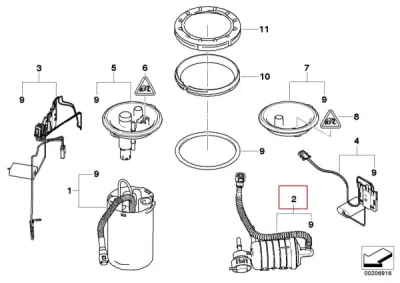 Filtru combustibil ORIGINAL BMW 16146766158