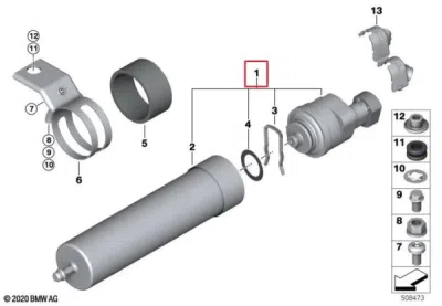 Filtru de combustibil cu incalzitor ORIGINAL BMW 13327822498