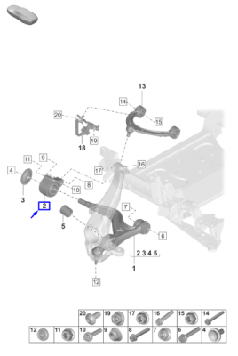 Suport, trapez ORIGINAL VW GROUP 971 407 183 D