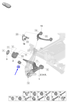 Suport, trapez ORIGINAL VW GROUP 971 407 516