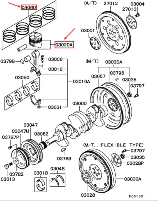 Set pistoni STD [cu segmenti] ET ENGINETEAM PM010100VR1