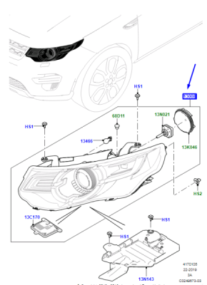 Far stanga ORIGINAL LAND ROVER / JAGUAR LR188900