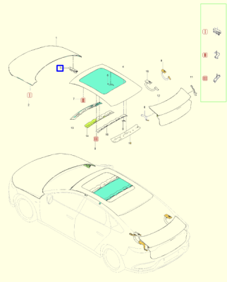 Balama dreapta capota motor ORIGINAL BYD 12636511-00