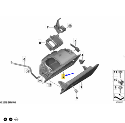Tapiterie torpedou ORIGINAL BMW 51169472084