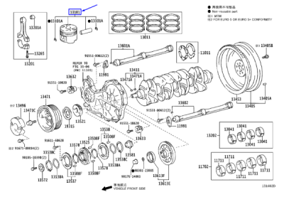 Piston STD [MARK 3] ORIGINAL TOYOTA 131013017203