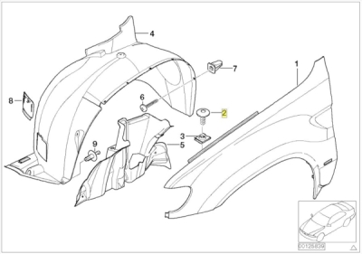 Surub 3X21 ORIGINAL BMW 41358203482