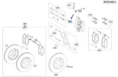 Set reparatie, etrier BREMBO F BR 047