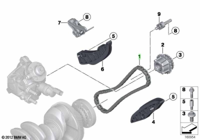 Lant distributie ORIGINAL BMW 13528490224