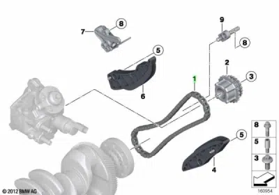 Lant distributie ORIGINAL BMW 13528490224