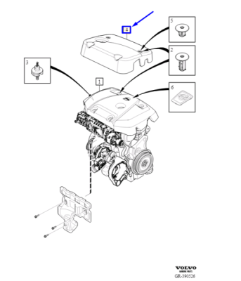 Capac protectie motor ORIGINAL VOLVO