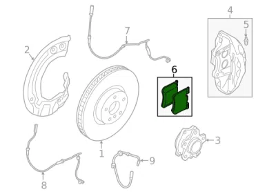Set placute frana axa fata ORIGINAL BMW 34108842380