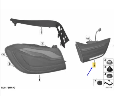 Lampa spate dreapta ORIGINAL BMW 63217426052