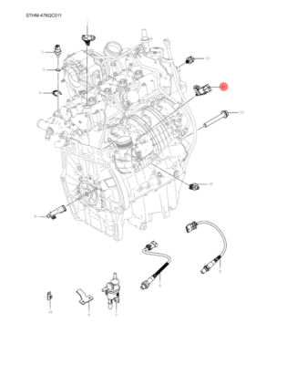 Senzor temperatură și presiune de admisie ORIGINAL BYD 10509786-00