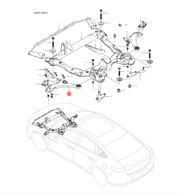 Brat stanga axa fata ORIGINAL BYD 13347012-00