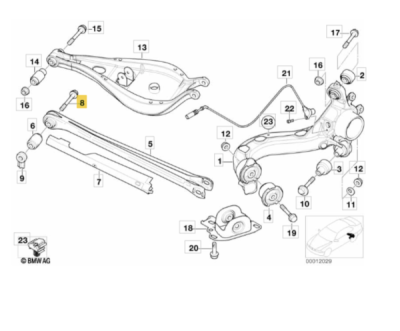 Surub M12X1.5X80-10.9 ORIGINAL BMW 33171090824