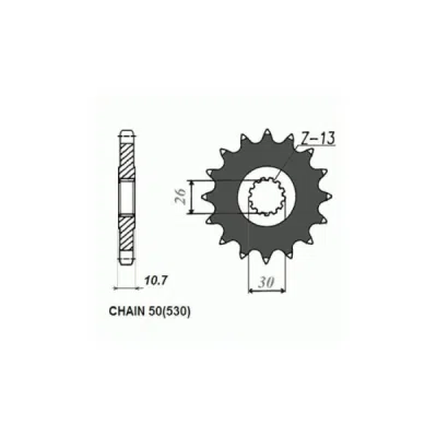 Pinion fata SUNSTAR SUNF517-17