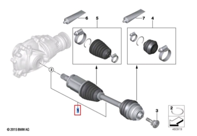 Planetara axa fata stanga ORIGINAL BMW 31608683333