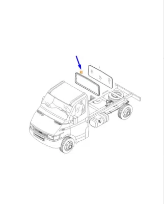 Cheder geam spate ORIGINAL IVECO 504100644