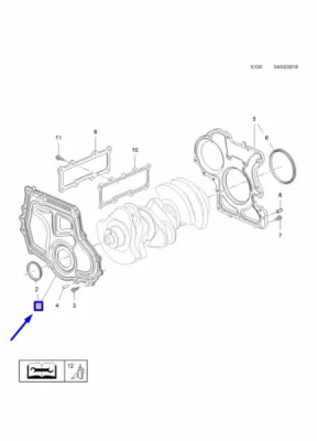Simering, arbore cotit ORIGINAL MOPAR 55486383