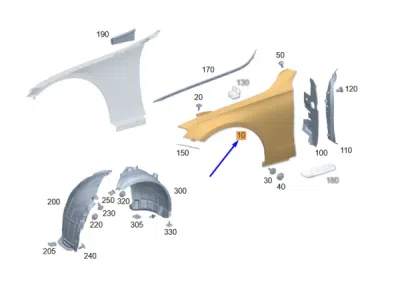 Aripa fata stanga ORIGINAL MERCEDES A2148800700