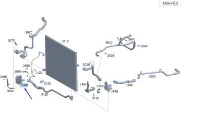 Pompă de apă suplimentară (circuitul apei de răcire) VDO A2C3997390080