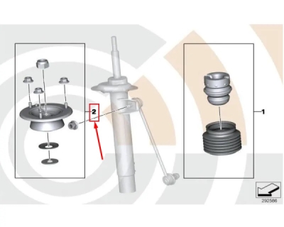 Rulment sarcina suport arc ORIGINAL BMW 31352241448