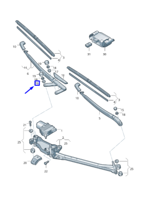 Saiba fixare ORIGINAL VW GROUP 7L0955345