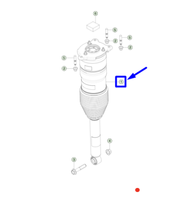 Amortizor pneumatic dreapta axa spate [DV4W] ORIGINAL TESLA 1067466-25-C