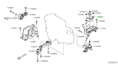 Suport motor ORIGINAL NISSAN 112201HA3B