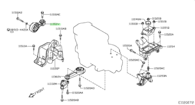 Suport motor ORIGINAL NISSAN 113503VD2A