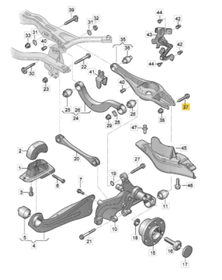 Surub ORIGINAL VW GROUP N10640501
