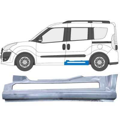 Set reparație prag stanga, lateral, spre spate [Fiat Doblo 2010-2022] Polcar 304241-2