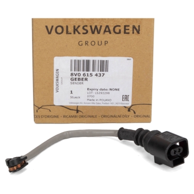 Senzor de avertizare, uzura placute de frana ORIGINAL VW GROUP 8V0615437
