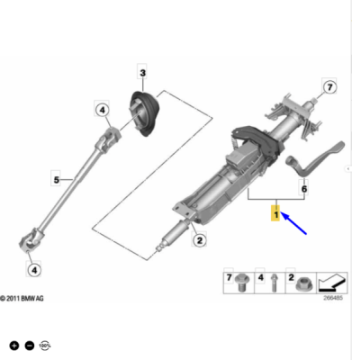 Coloana volan ORIGINAL BMW 32306854045
