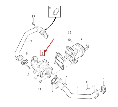 Supapa EGR ORIGINAL VOLVO 36010130