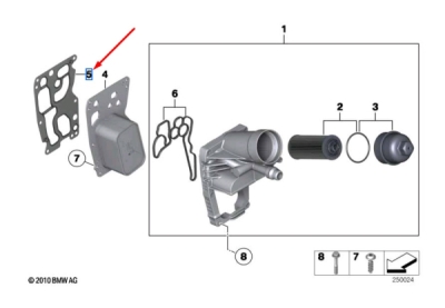 Garnitura etansare radiator ulei ORIGINAL BMW BM11428516396