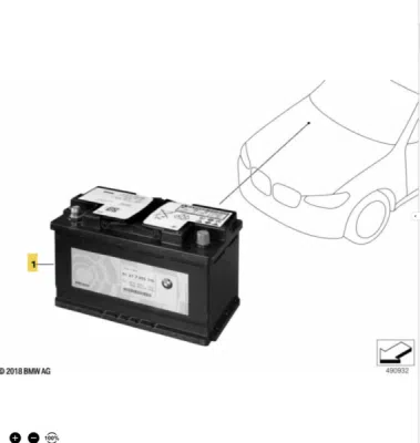Baterie de pornire auxiliara ORIGINAL BMW 61217604802