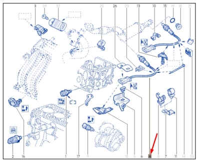 Sonda Lambda [inainte de catalizator] ORIGINAL RENAULT 8200632270