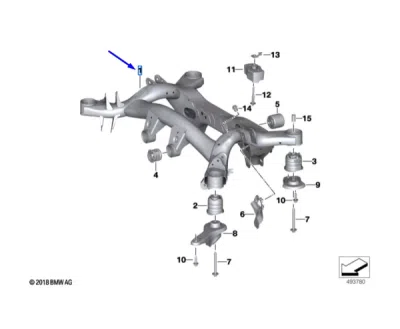 Punte axa spate ORIGINAL BMW 33318837903