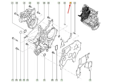 Garnitura, distributie ORIGINAL NISSAN 11072-MA70B