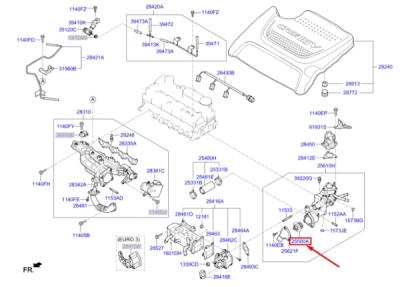 Termostat lichid racire ORIGINAL HYUNDAI / KIA 2550035540