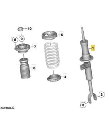 Amortizator fata dreapta ORIGINAL BMW 31316783972